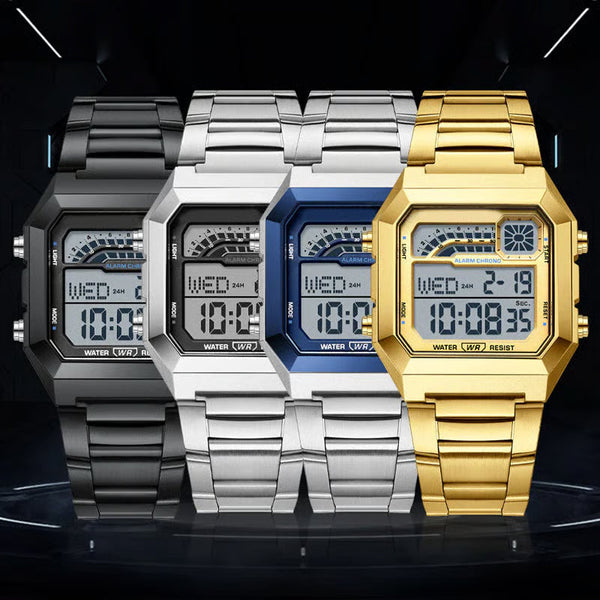 š„Hot Sale Deals-Unisex-Digitaluhr mit quadratischem Display und Leuchtanzeige
