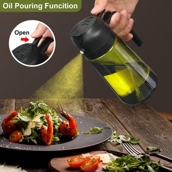 šHOT SALEš2 in 1 Glass Oil Sprayer & Dispenserš„