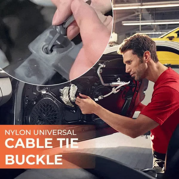 π Instant Car Fix π§ Nylon Universal Cable Tie Buckle - For Quick, Secure Vehicle Part Fastening!