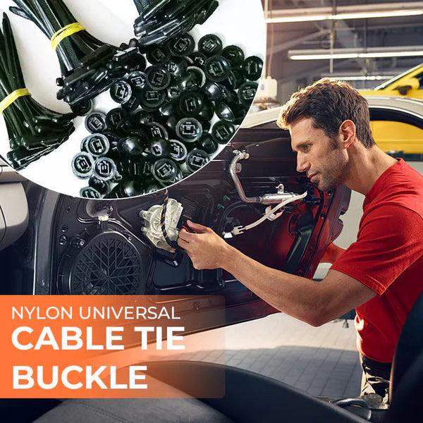 π Instant Car Fix π§ Nylon Universal Cable Tie Buckle - For Quick, Secure Vehicle Part Fastening!