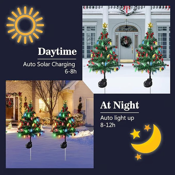 π Solar Christmas Tree Light β Add Holiday Magic to Your Outdoors
