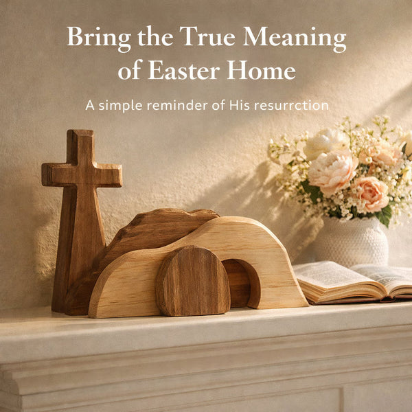 π₯ The Wooden Resurrection Cross & Empty Tomb That Reminds Your Family What Easter Is Really About