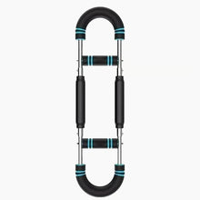 Adjustable weight bar for arm trainers, arm and torso strength training equipment, portable training device for home gyms and fitness