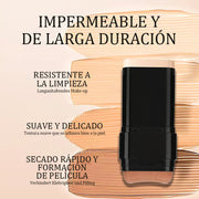 Concealer stick foundation, double-ended with built-in brush, moisturizing and lightweight