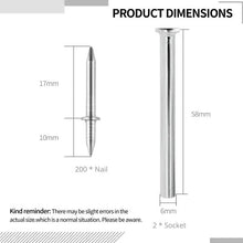 ✨Double-Head Skirting Thread Seamless Nail, Skirting Line Without Marks Nail, Invisible Security Screws Equipped with Nail Specific Sleeve Tool