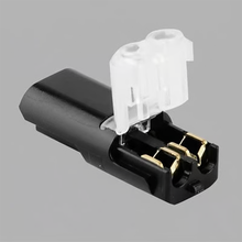 Double-wire Push-in Connector with Locking Buckle