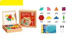 🎁Early Christmas Sale 50% OFF🔥Wooden Magnetic Pattern Block Puzzle Set🧩