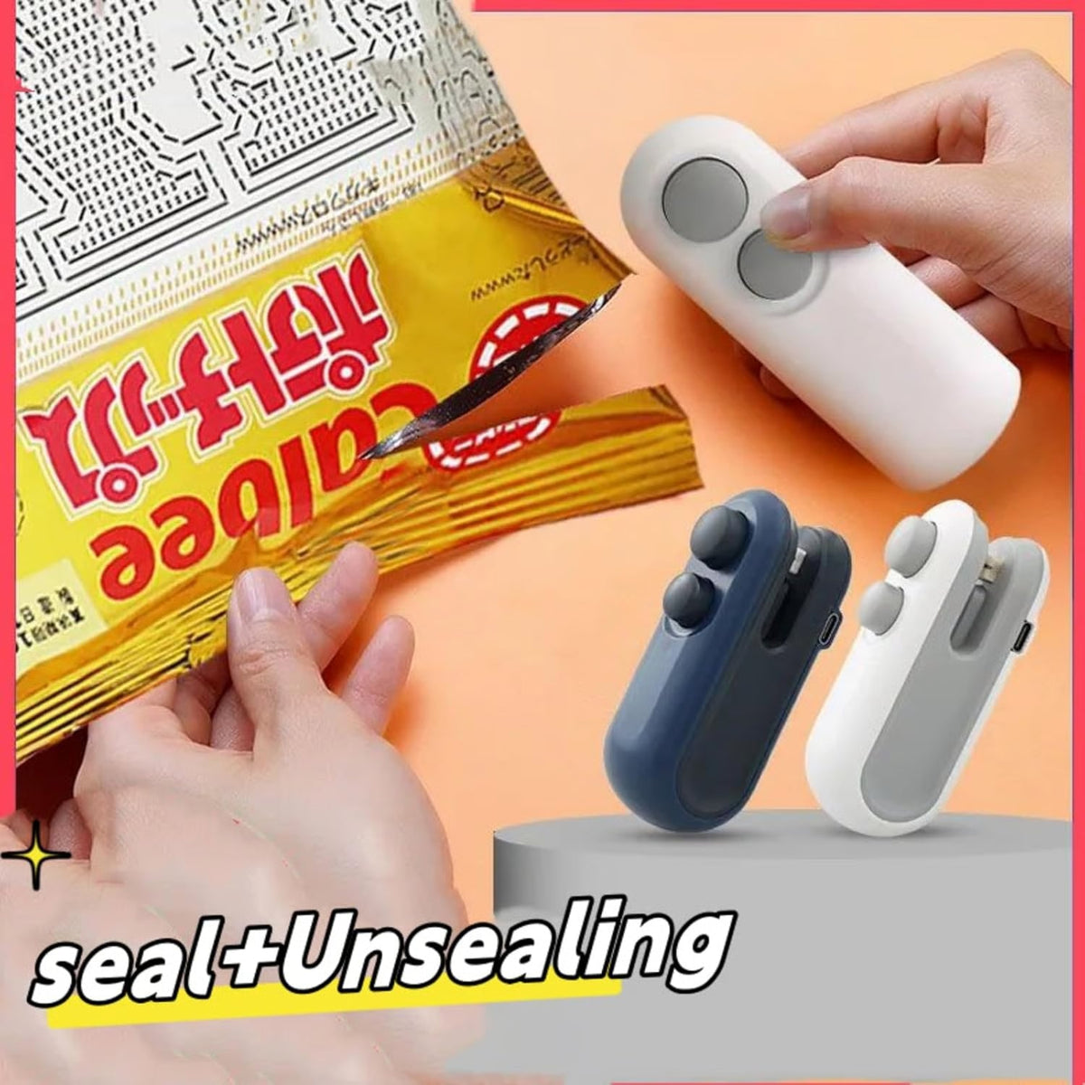 🏆Hot Sale🔥 2-in-1 Mini Bag Sealer