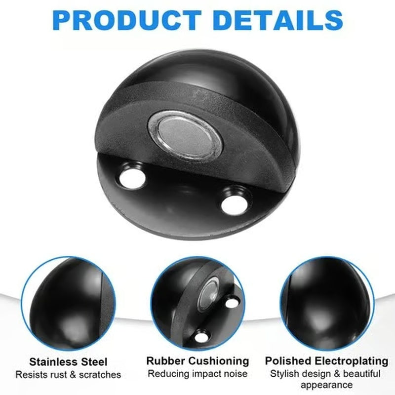 HOT SALE🔥  Hidden Stainless Steel Rubber Dual-use Door Stopper Door Holders