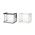 Large Clear Thick Plastic Storage Box with Hinged Lid