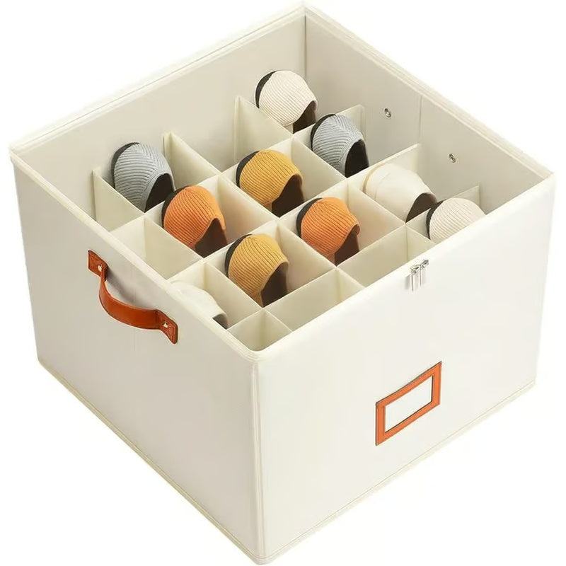 ⏳Limited time 50% off💥Oxford Fabric Foldable Design Shoe Organizer, Storage Box