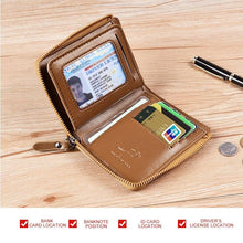 🎁-Men Wallet Zipper  Purse ( RFID PROTECTED )