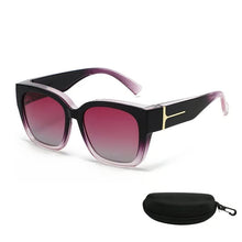 Polarized Square Sunglasses with Wrap-Around Design