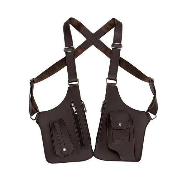 Premium Leather Adjustable Underarm Shoulder Bag for Men & Women