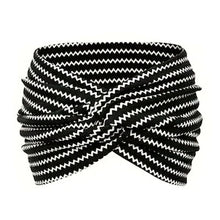 Printed cross yoga headband
