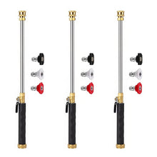 Professional Three-Nozzle Power-Boosting Garden Hose High-Pressure Washer Wand