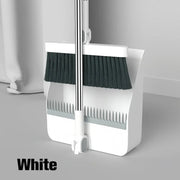 Stand-Up Dustpan Set with 180° Rotating Broom